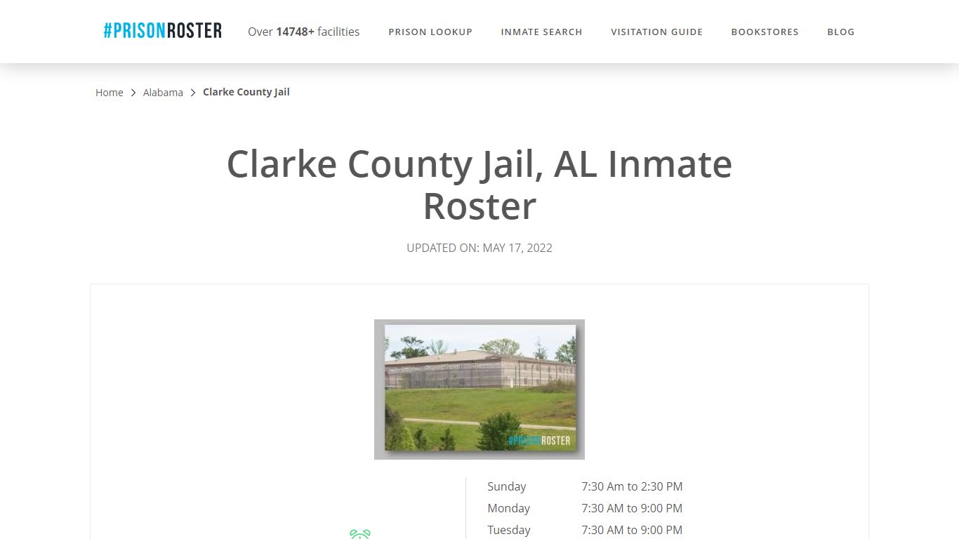 Clarke County Jail, AL Inmate Roster